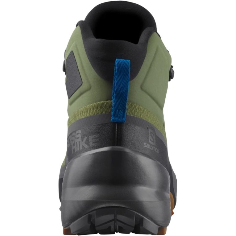 Olive Salomon Cross Hike Mid GTX Men's Hiking Boots | PH 04295W